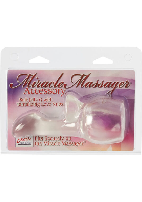 Miracle Massager Accessory Soft Jelly G With Love Nubs 6 Inch Clear