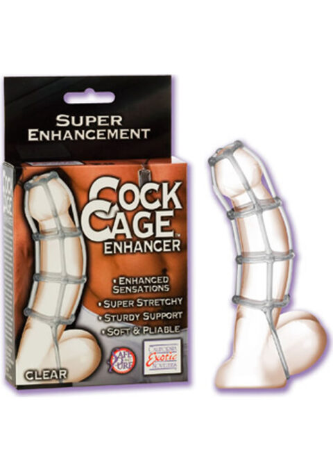 Cock Cage Enhancer 4.5 Inch Clear