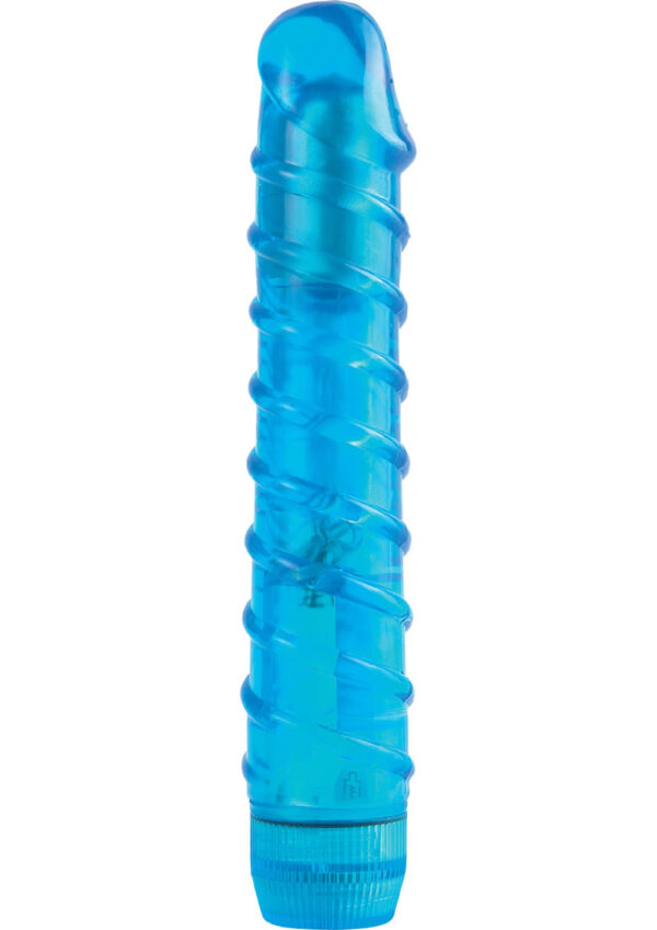 Juicy Jewels Aqua Crystal Vibrator Waterproof Blue