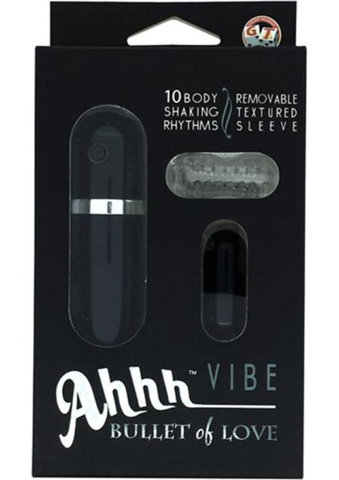 Ahh Vibe Bullet Of Love Wired Remote Control Bullet Black