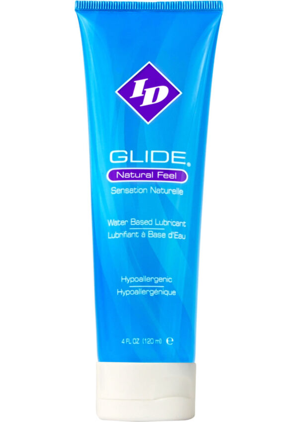 ID Glide Natural Feel Water Based Lubricant 4 Ounce Travel Tube