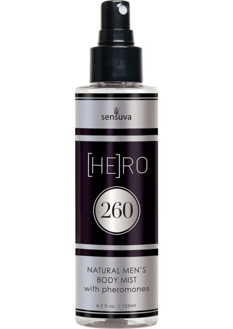 Hero 260 Natural Men`s Body Mist With Pheromones 4.2 Ounce Spray