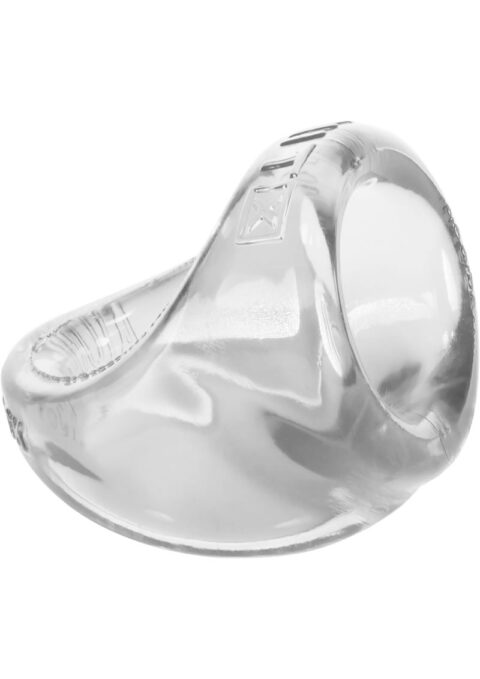 Atomic Jock Unit X Stretch Cockring With Ball Stretcher Clear 3 Inch