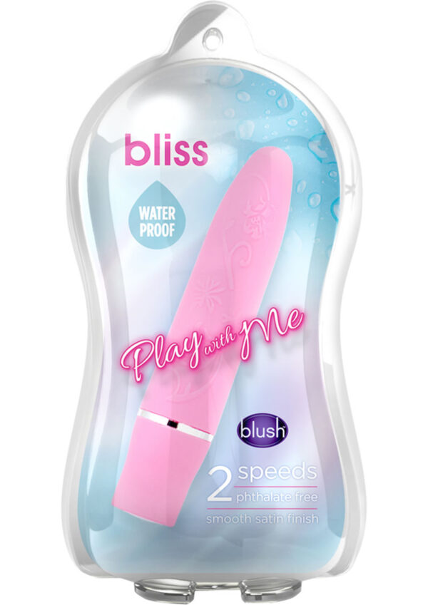 Play With Me Bliss Mini Vibe Waterproof Rose 4 Inch