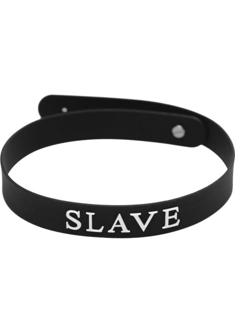 Master Series Slave Silicone Collar Black 17.5 Inches