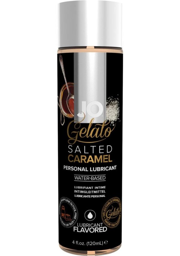 Jo Gelato Water Based Personal Lubricant Salted Caramel 4 Ounce Bottle