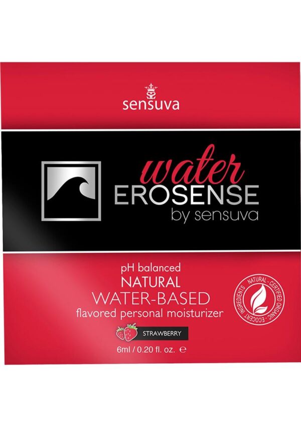 Erosense Water Natural Water Based Flavored Personal Lubricant Strawberry 0.20 FL OZ