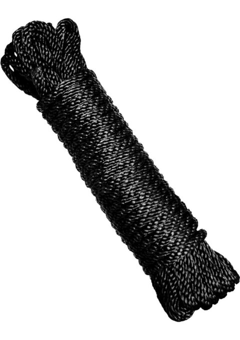 Strict 30 Foot Bondage Rope Nylon Black