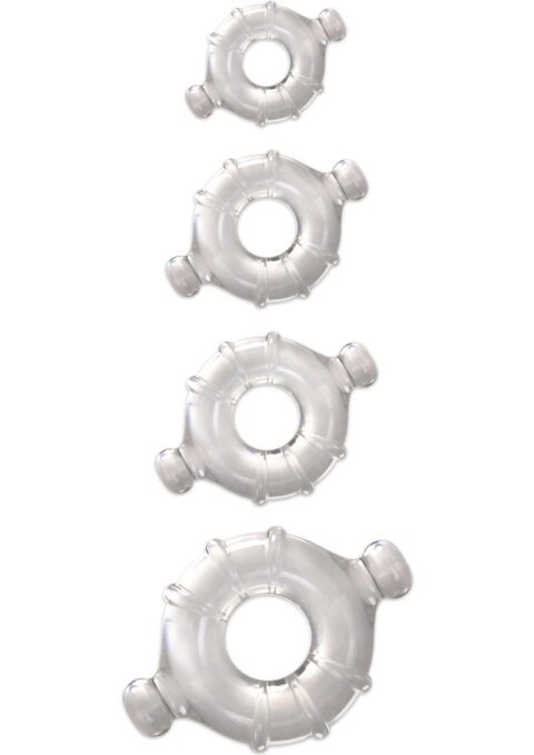 Renegade Vitality Rings 4 Cock Ring Set - Clear