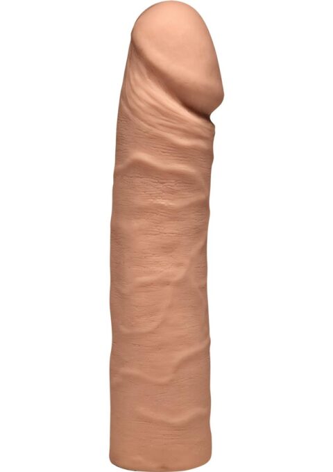 The D Double D Ultraskin Realistic Double Dong Caramel 16 Inch
