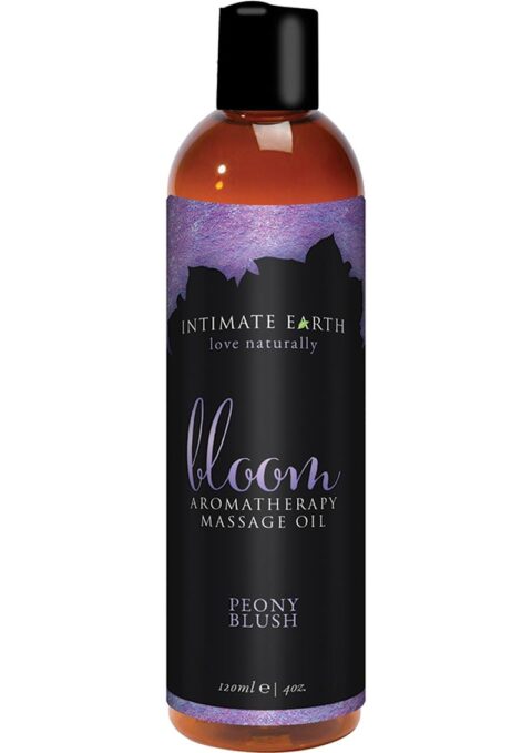Intimate Earth Bloom Aromatherapy Massage Oil Peony Blush 4 Ounce