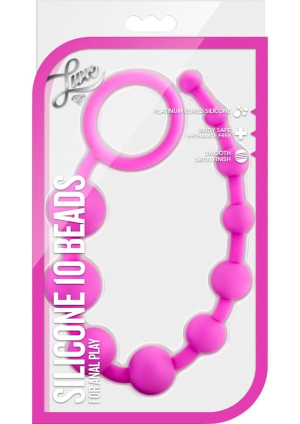 Luxe Silicone 10 Beads Fuchsia