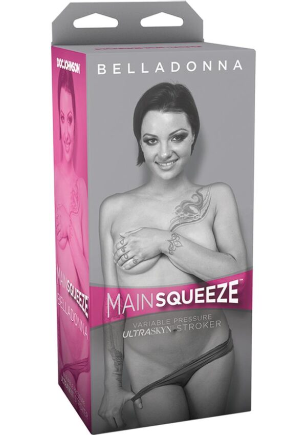 Main Squeeze Belladonna UltraSkyn Stroker Realistic Pussy Vanilla 7.5 Inches