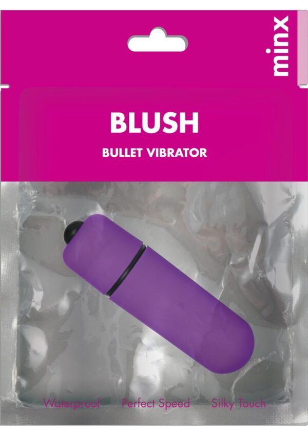 Minx Blush Bullet Vibrator Mini Waterproof Purple 2.25 Inch