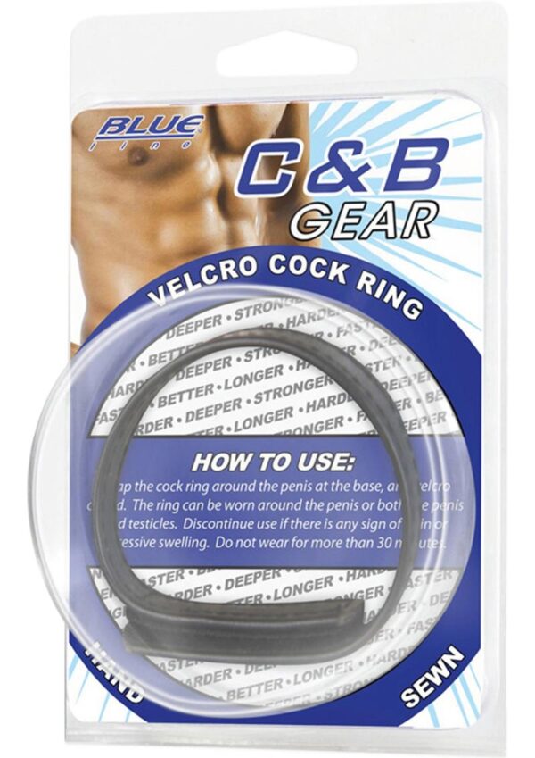 CandB Gear Velcro Cock Ring Adjustable Black