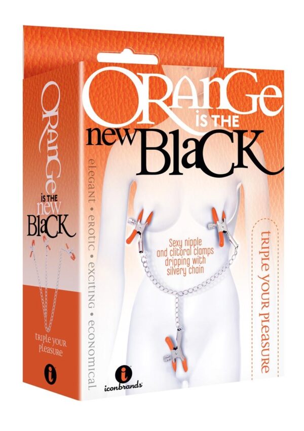 Orange Is The New Black Triple Your Pleasure Nipple And Clitoral Clamps