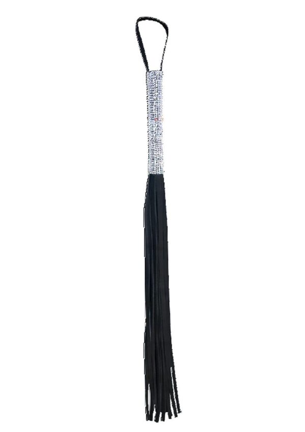 Sex And Mischief Sparkle Flogger Black 31 Inch