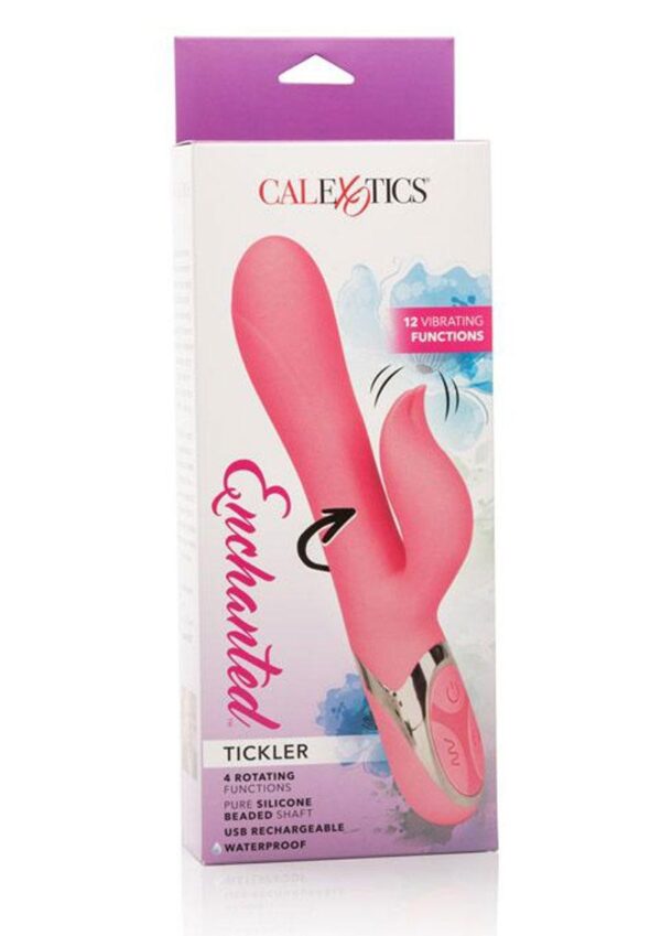 Enchanted Tickler Silicone USB Rechargeable Rabbit Waterproof Pink