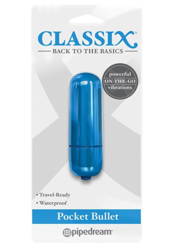 Classix Pocket Bullet Waterproof Blue 2.2 Inch