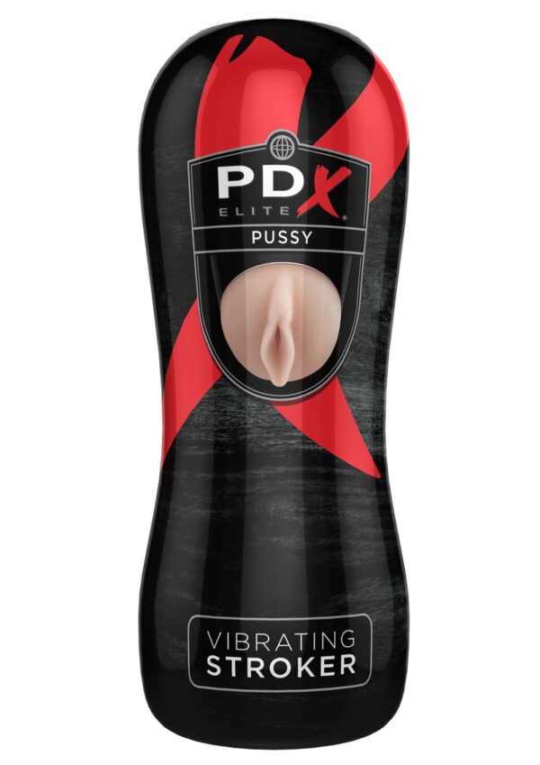 PDX Elite Pussy Vibrating Stroker Flesh 7.25 Inch