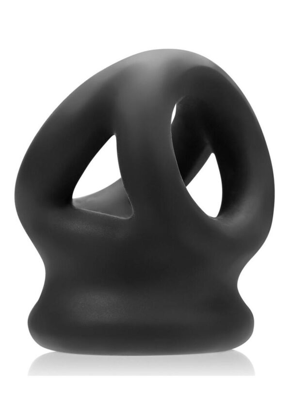 Tri Squeeze Silicone Blend 3 Ring Ballstretching Sling Black