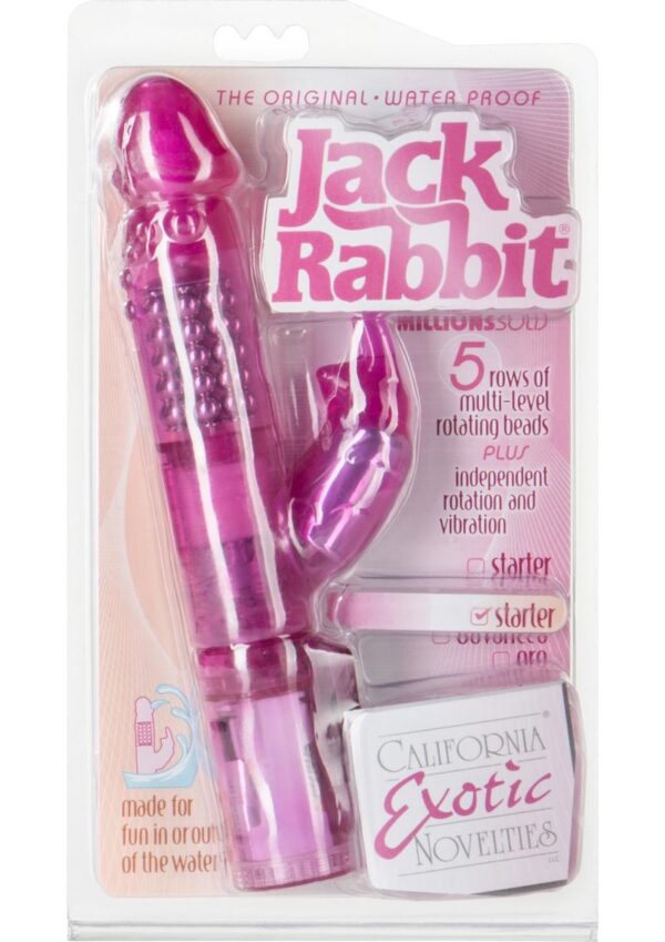 WATERPROOF JACK RABBIT 4.75 INCH WATERPROOF PINK