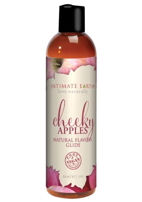 Intimate Earth Natural Flavors Glide Cheeky Apples 2oz