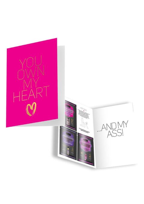 Naughty Notes Greeting Card You Own My Heart With Lubricants