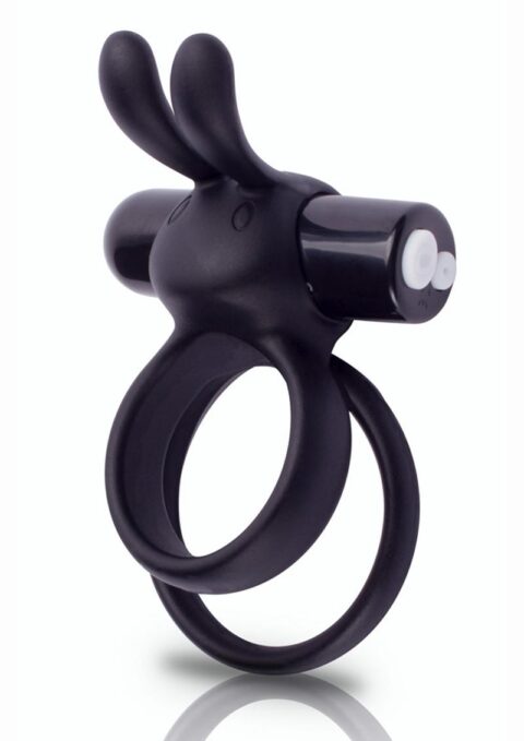 Charged Ohare XL Silicone USB Rechargeable Wearable Rabbit Vibe C-Ring Black (Individual)