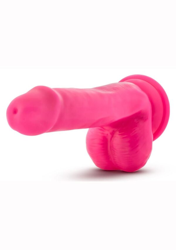 Neo Elite Dual Density Realistic Cock With Balls Suction Base Silicone Pink 6 Inch