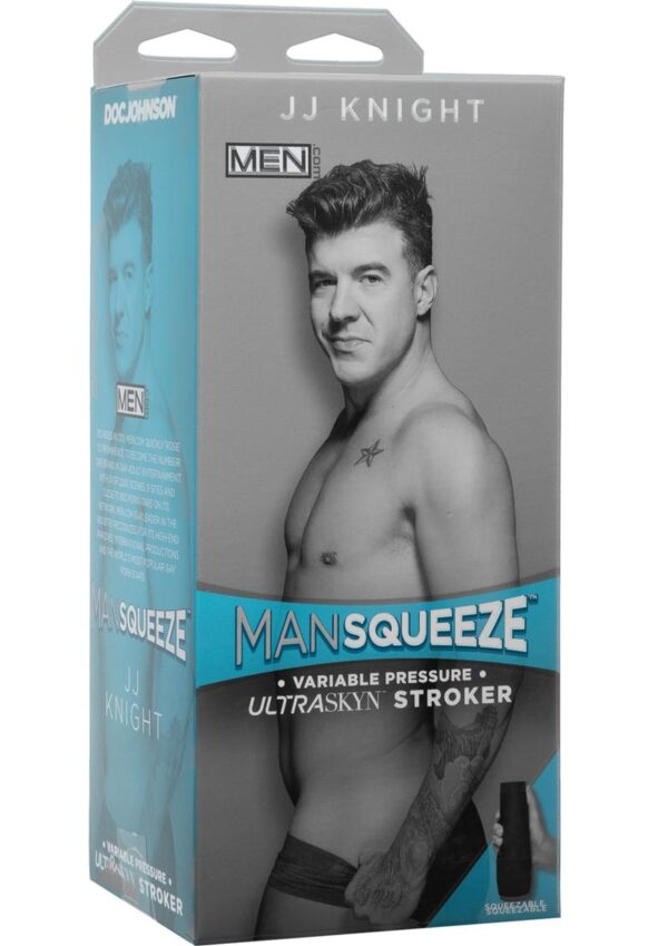 Man Squeeze Men.Com JJ Knight UltraSkyn Stroker Realistic Anus Vanilla 9 Inches