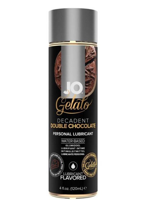 Jo Gelato Water Based Lube Decadent Double Chocolate 4oz Bottle