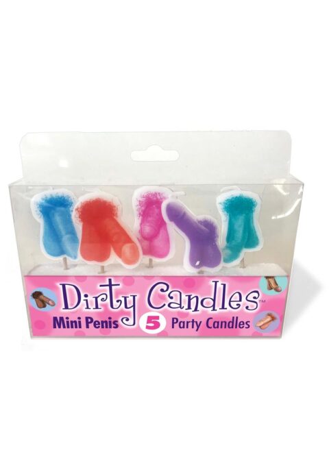 Candy Prints Dirty Candles Mini Penis Party Candles 5 Each Per Pack