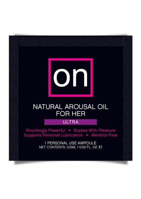 On For Her Arousal Ultra Oil Single Use Ampoule