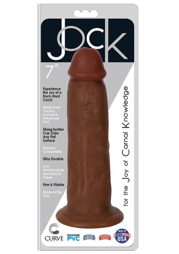 Jock Realistic Dildo 7in - Chocolate