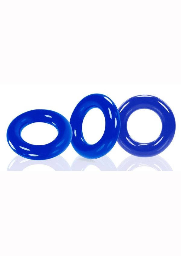 Oxballs Willy Rings Cock Ring (3 Pack) - Blue