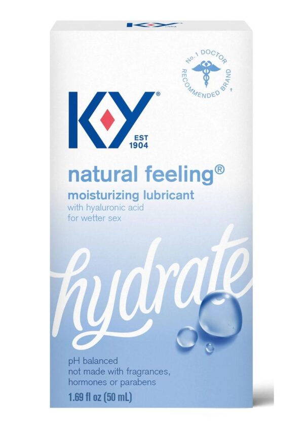 KY Hydrate Natural Feeling Moisturizing Lubricant With Hyaluronic Acid 1.69oz