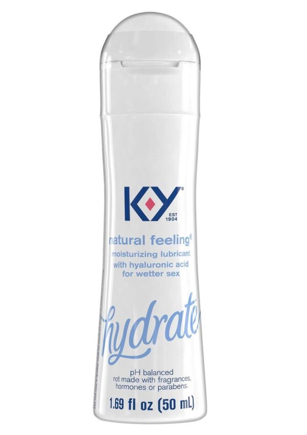 KY Hydrate Natural Feeling Moisturizing Lubricant With Hyaluronic Acid 1.69oz