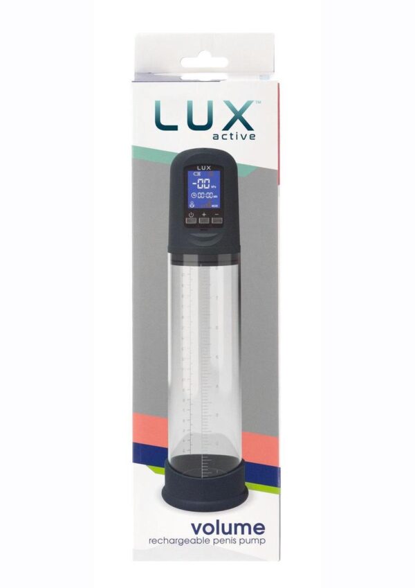 Lux Active Volume LCD Rechargeable Auto Penis Pump - Navy