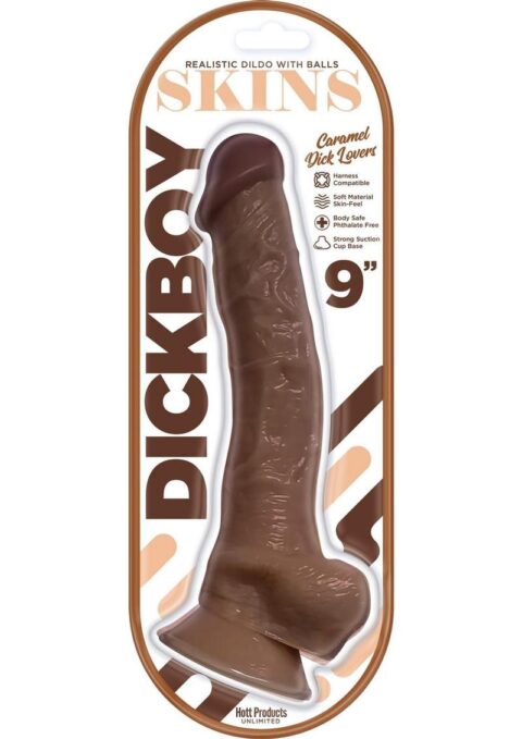 Dickboy Skins Caramel Lovers Dildo 9in