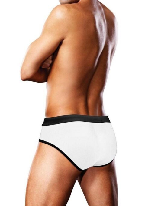 Prowler Oversized Paw Swimming Brief - XXLarge - White/Rainbow