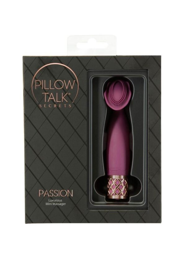 Pillow Talk Passion Rechargeable Silicone Massager - Wine/Rose Gold