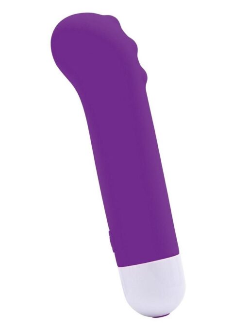 Bodywand Dotted Mini G Rechargeable Silicone Vibrator - Neon Purple