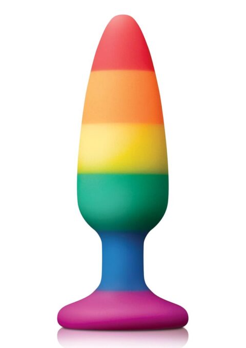 Colours Pleasure Pride Editon Silicone Butt Plug - Medium - Rainbow