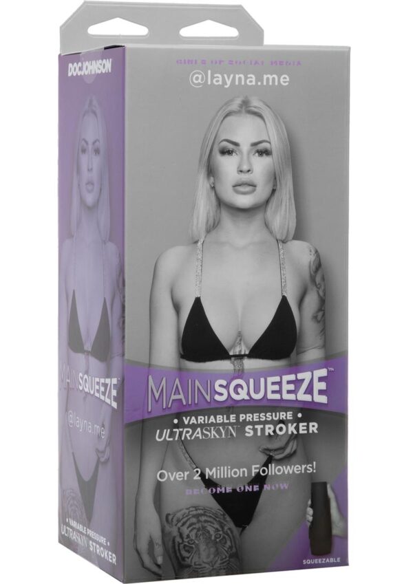 Main Squeeze Girls of Social Media @layna.me Ultraskyn Masturbator - Pussy - Vanilla
