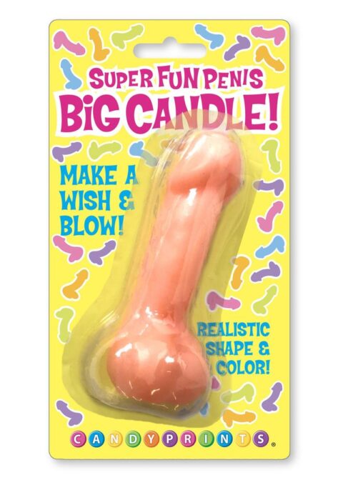 Candyprints Super Fun Penis Big Candle - Pink