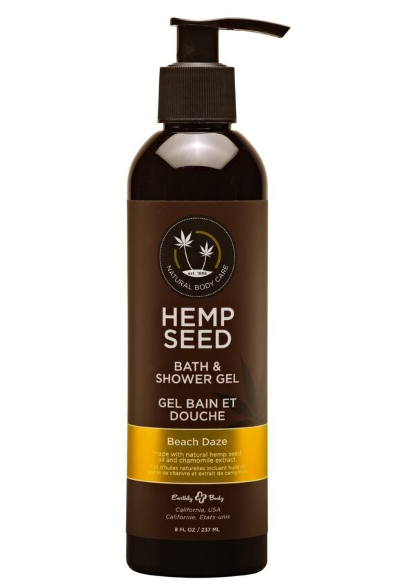 Earthly Body Hemp Seed Bath And Shower Gel Beach Daze 8oz