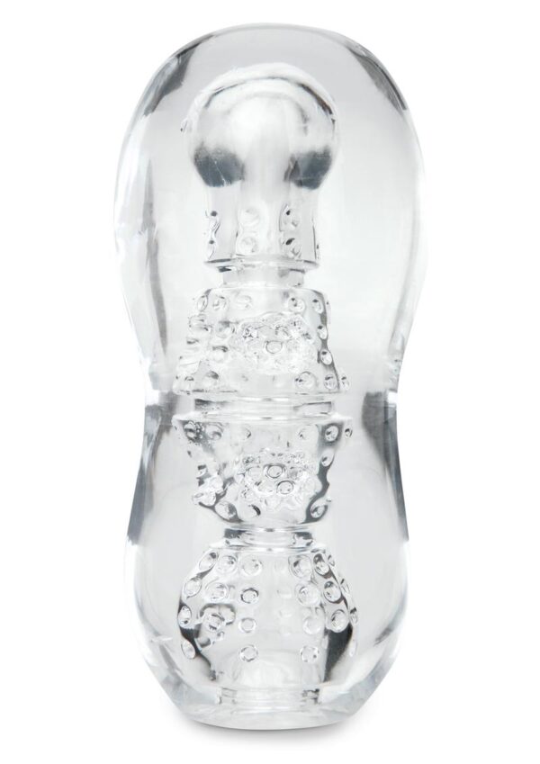 ZOLO Gripz Dotted Stroker Masturbator - Clear