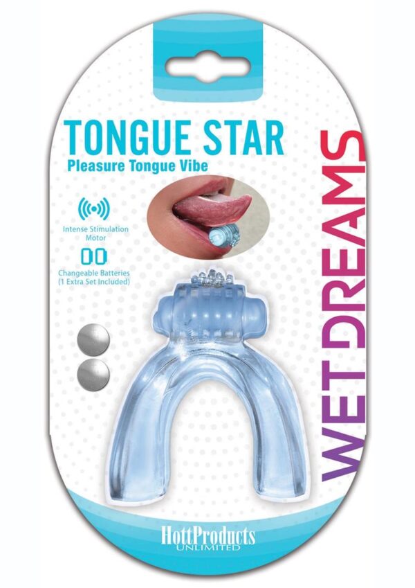 Tongue Star Pleasure Tongue Vibrator - Blue