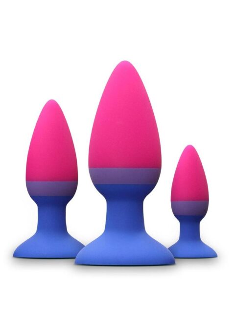 Colours Pleasures Trainer Silicone Anal Plug Kit - Assorted Colors